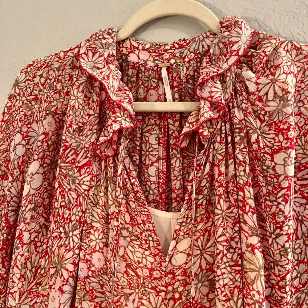 Free People Groovy Maxi Dress in Red - Picture 7 of 10